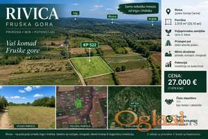Rivica – Gornja Carina, 25 ari na Fruškoj gori – odlična lokacija